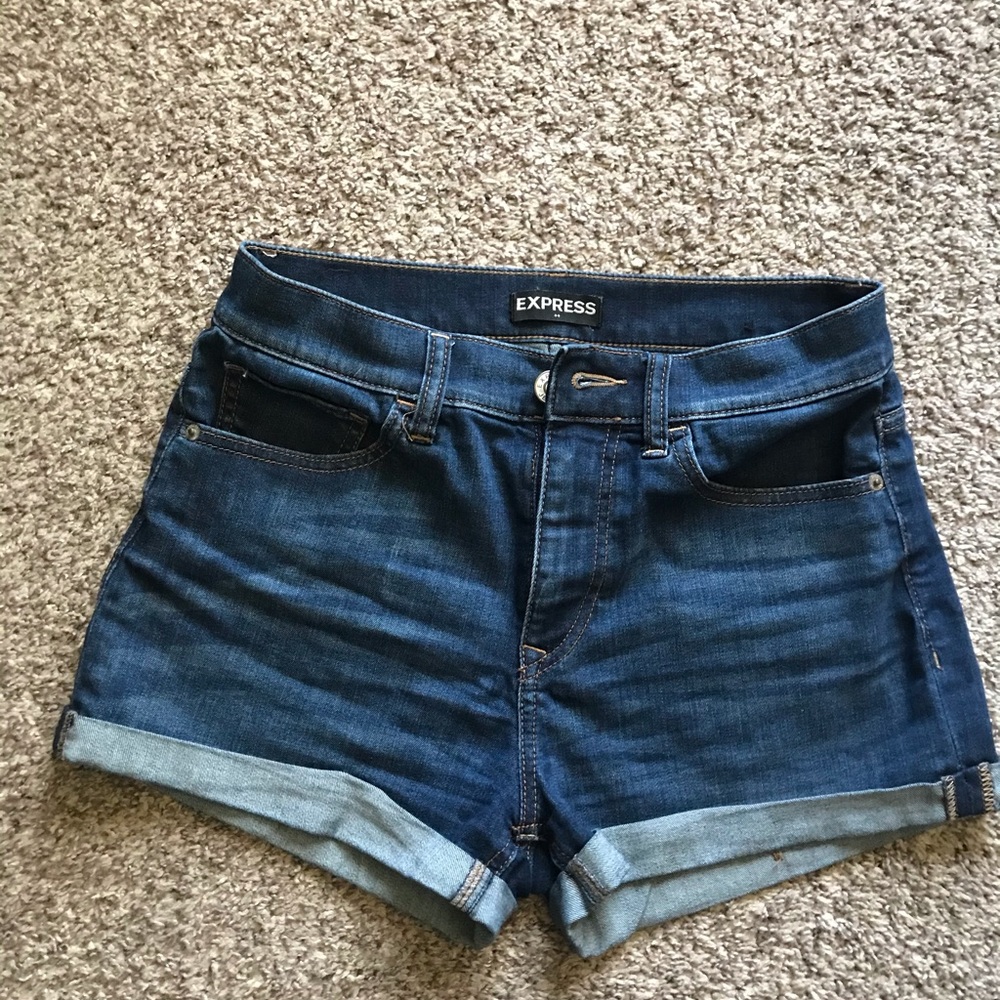 Express high rise shorts